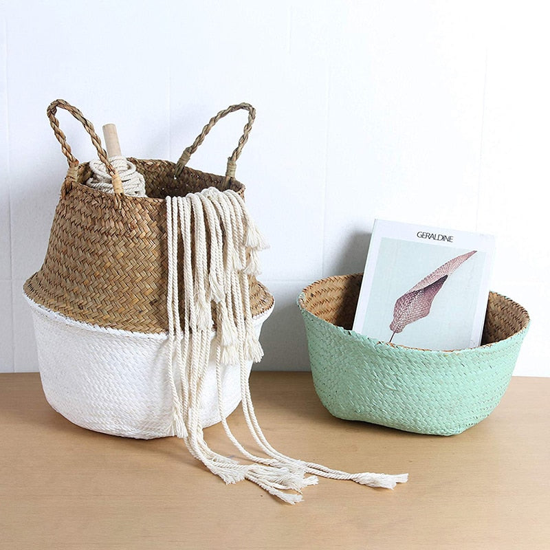 Colored Wicker Basket