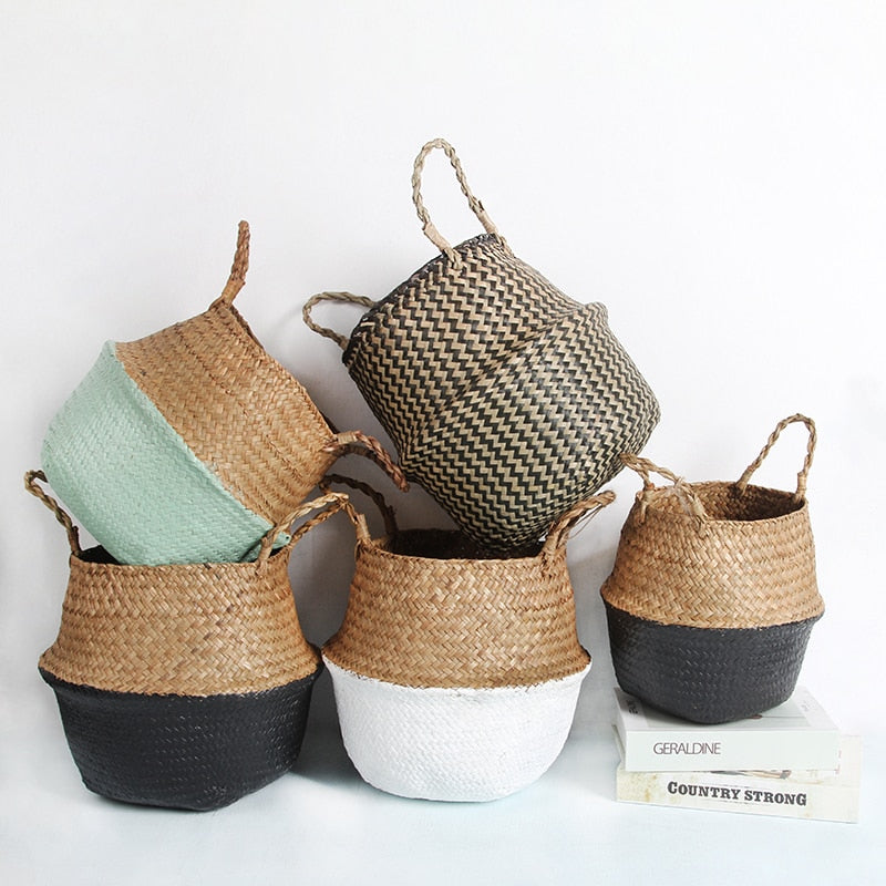 Colored Wicker Basket
