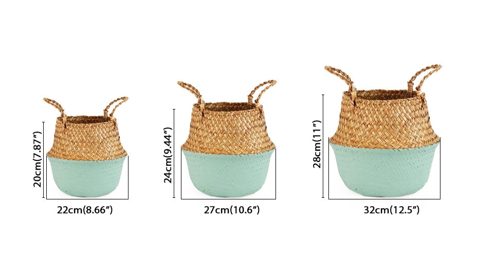 Colored Wicker Basket