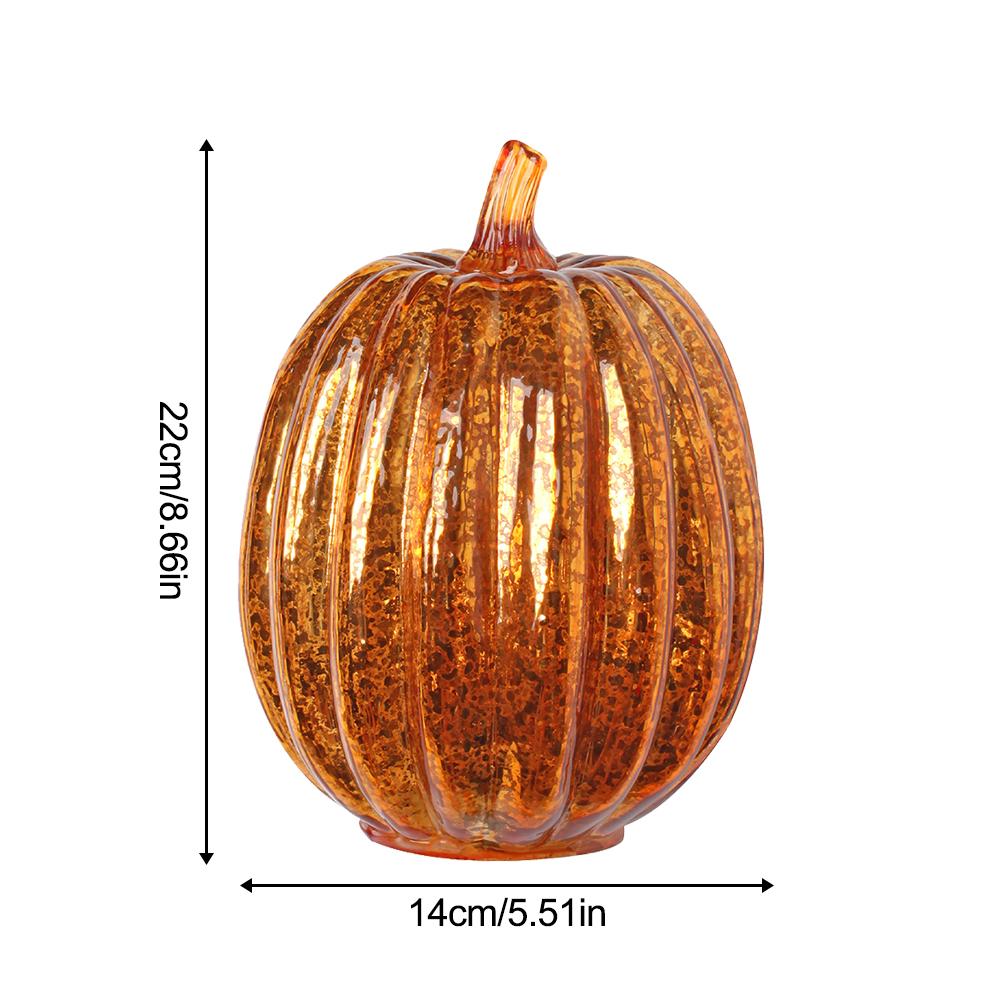 Crystal Glass Pumpkin Lamp - www.Shopthatapp.com