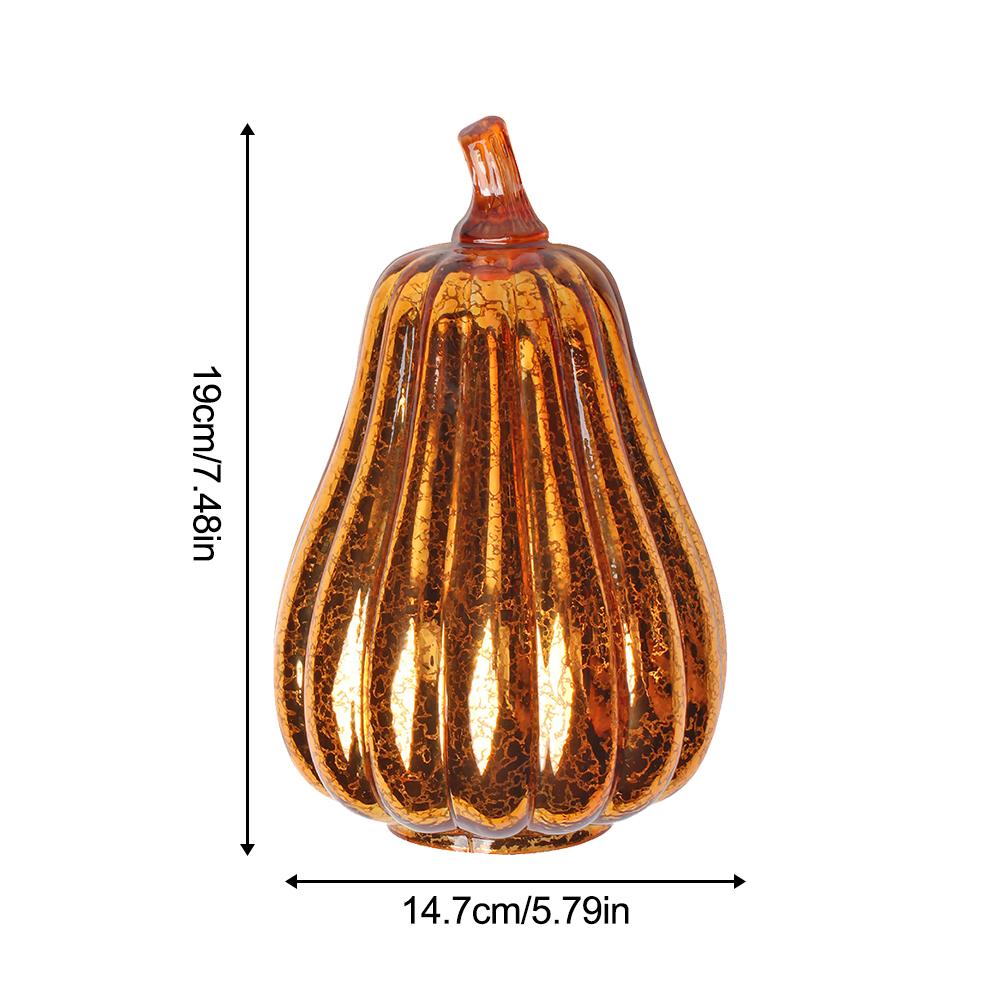 Crystal Glass Pumpkin Lamp - www.Shopthatapp.com