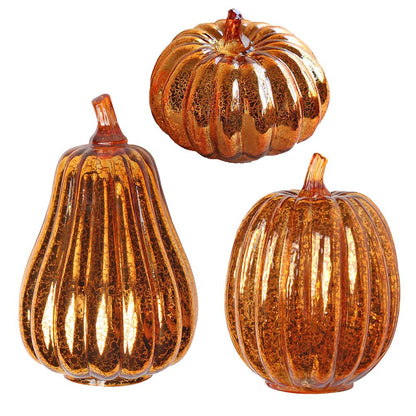 Crystal Glass Pumpkin Lamp - www.Shopthatapp.com