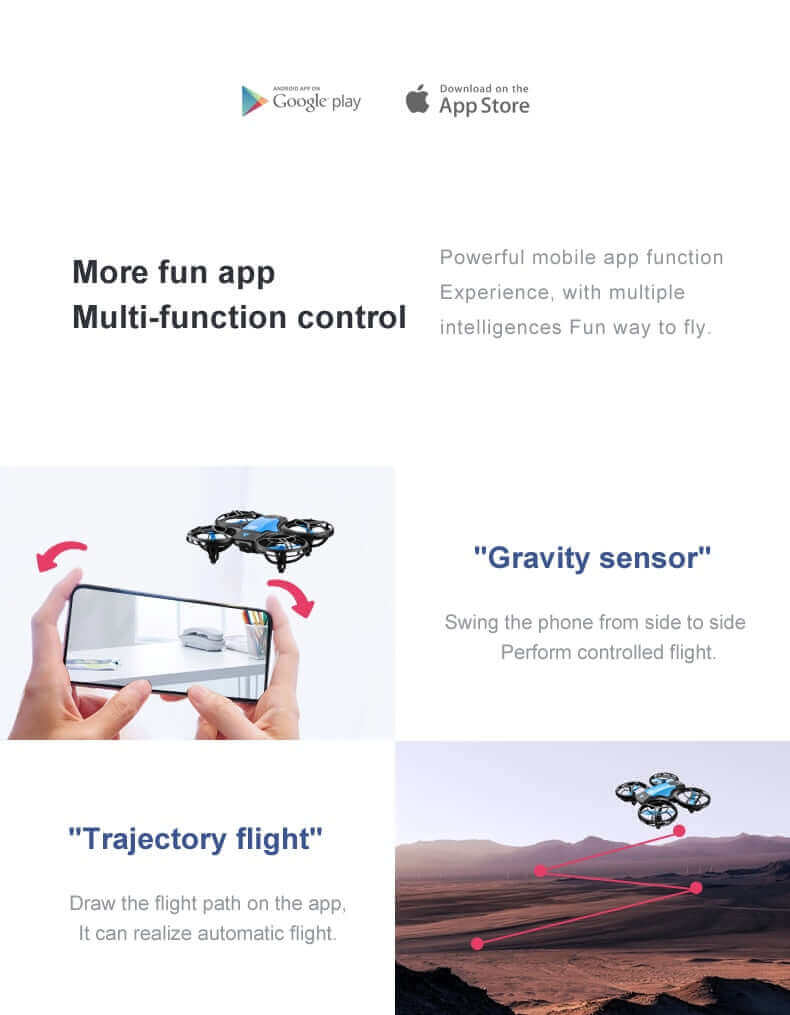 4DRC V8 Mini Drone - 4K HD Camera, WiFi FPV, Altitude Hold, Professional Helicopter Toy - www.Shopthatapp.com