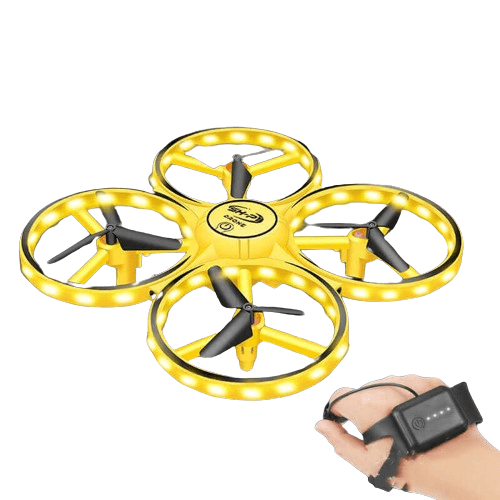 Mini drone quadricoptère 2024 avec montre connectée et contrôle gestuel pour enfants