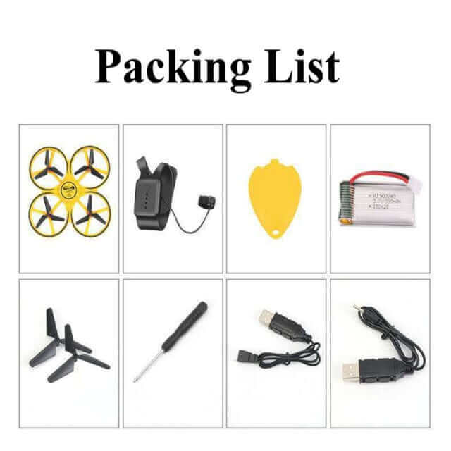 2024 New Mini Quadcopter Drone with Smart Watch & Gesture Control for Kids - www.Shopthatapp.com