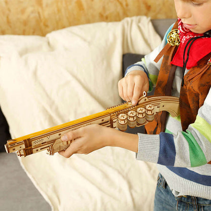 Robotime DIY Rubber Band Bullet Revolver: A Wooden Model Building Kit from Robotime - A Fun and Engaging Assembly Toy Gift for Children and Adults - www.Shopthatapp.com