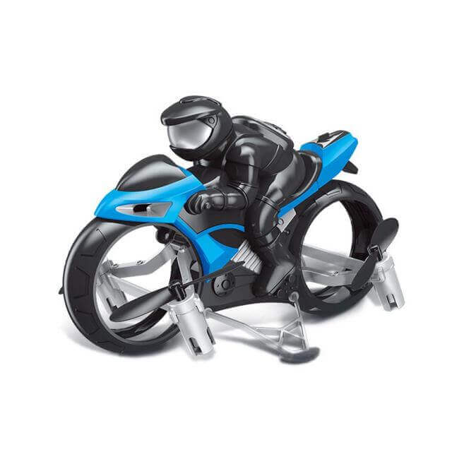 2.4GHz RC Motorcycle 2 In 1 Land Air Flying Motos Drone Toys With 360 Degree Rotation Drift Electric Motorcycle For Children - www.Shopthatapp.com
