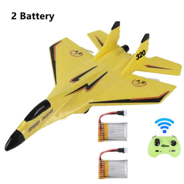MIG 320 Foam RC Glider Drone | Hand-Thrown Electric Airplane Toy for Boys - www.Shopthatapp.com