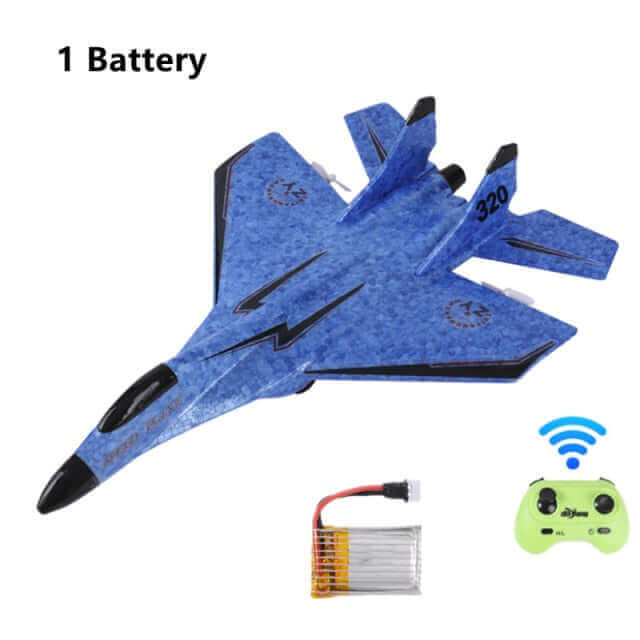 MIG 320 Foam RC Glider Drone | Hand-Thrown Electric Airplane Toy for Boys - www.Shopthatapp.com