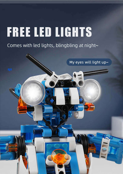 Robot télécommandé Mould King 15059 - LED, blocs de construction motorisés, jouet intelligent à offrir