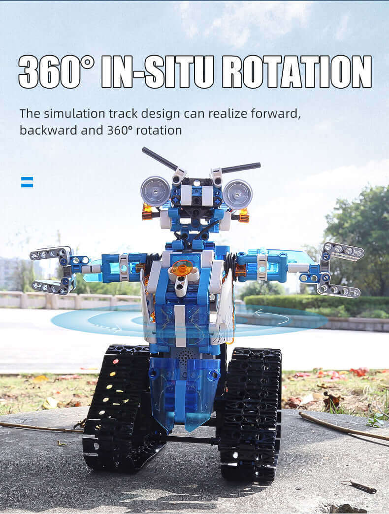 Robot télécommandé Mould King 15059 - LED, blocs de construction motorisés, jouet intelligent à offrir