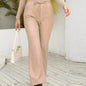PU Loose Trousers Motorcycle Leather Straight Wide Leg Leather Pants Women - www.Shopthatapp.com
