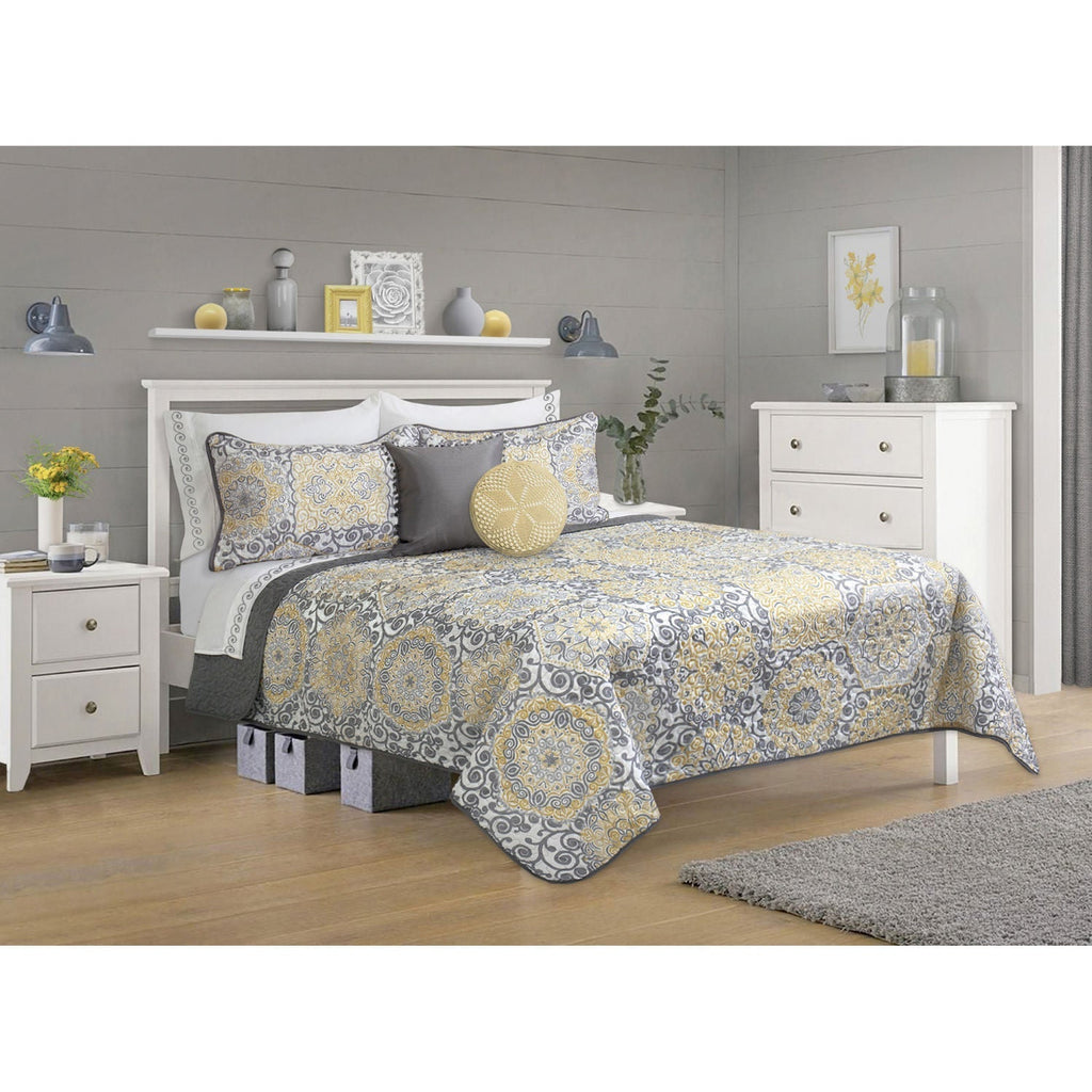 Quilt Bedding Set Woven 3 Piece Set Double/Queen Jensen - www.Shopthatapp.com