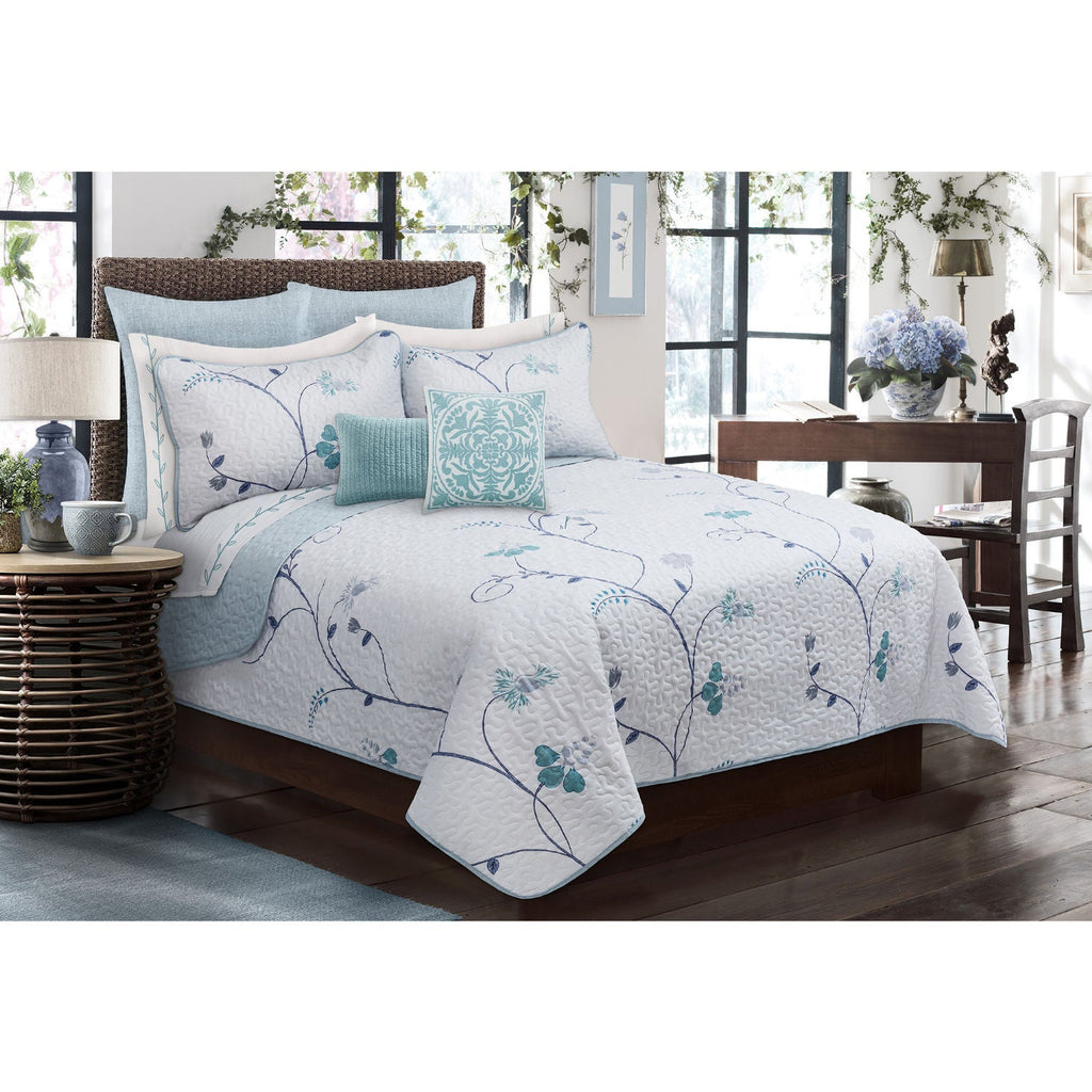 Quilt Bedding Set Woven 3 Piece Set King Whisper - www.Shopthatapp.com