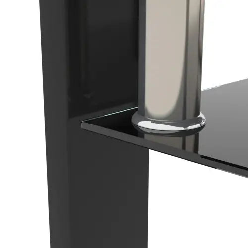 Rectangular Black Glass Coffee Table - www.Shopthatapp.com