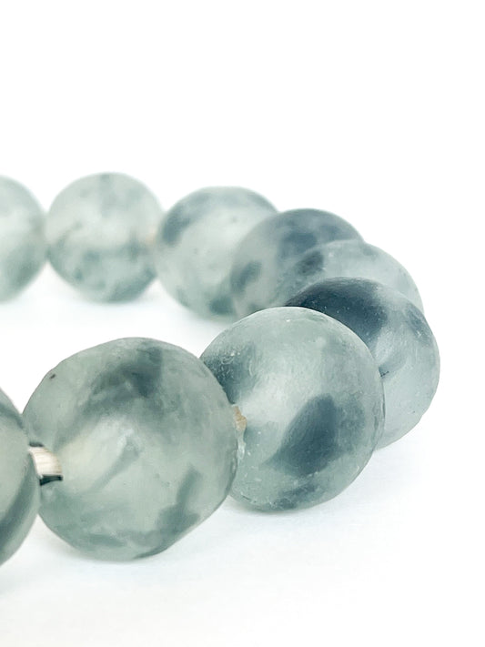 Recycled Glass Beads - Grey-Jewellery-www.Shopthatapp.com-The Happy Home Line