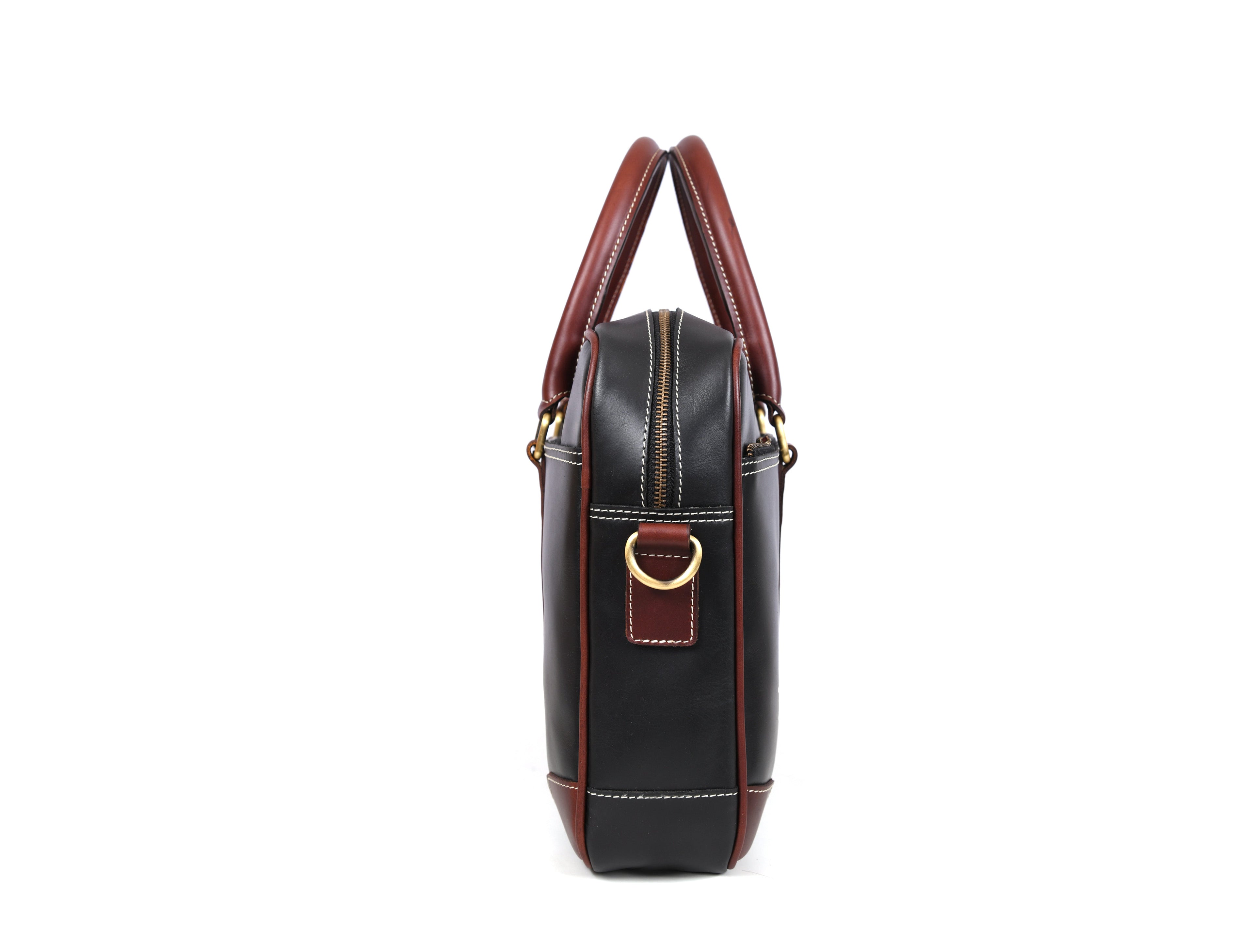 Reeds Leather Office Bag -  Raven Black - www.Shopthatapp.com