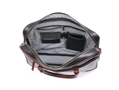 Reeds Leather Office Bag - Raven Black - www.Shopthatapp.com