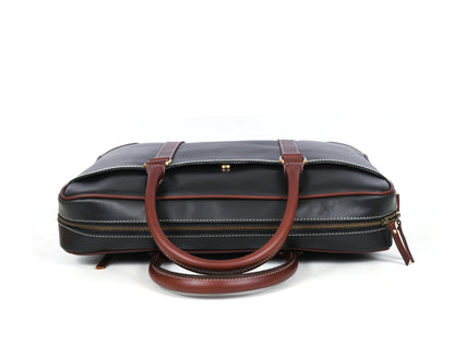 Reeds Leather Office Bag - Raven Black - www.Shopthatapp.com
