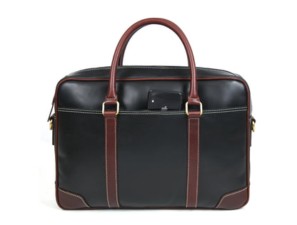Reeds Leather Office Bag - Raven Black - www.Shopthatapp.com