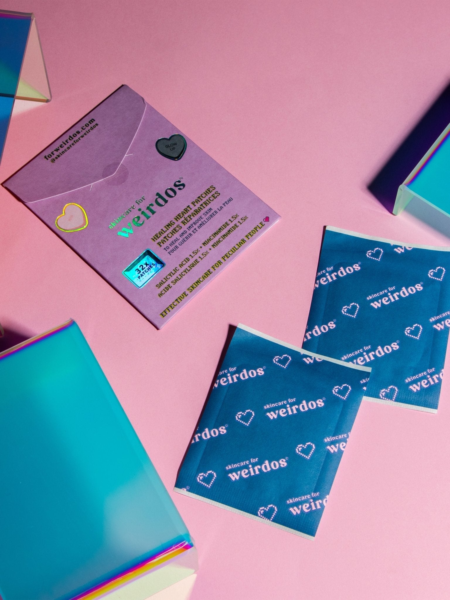 32 healing heart pimple patches - www.Shopthatapp.com