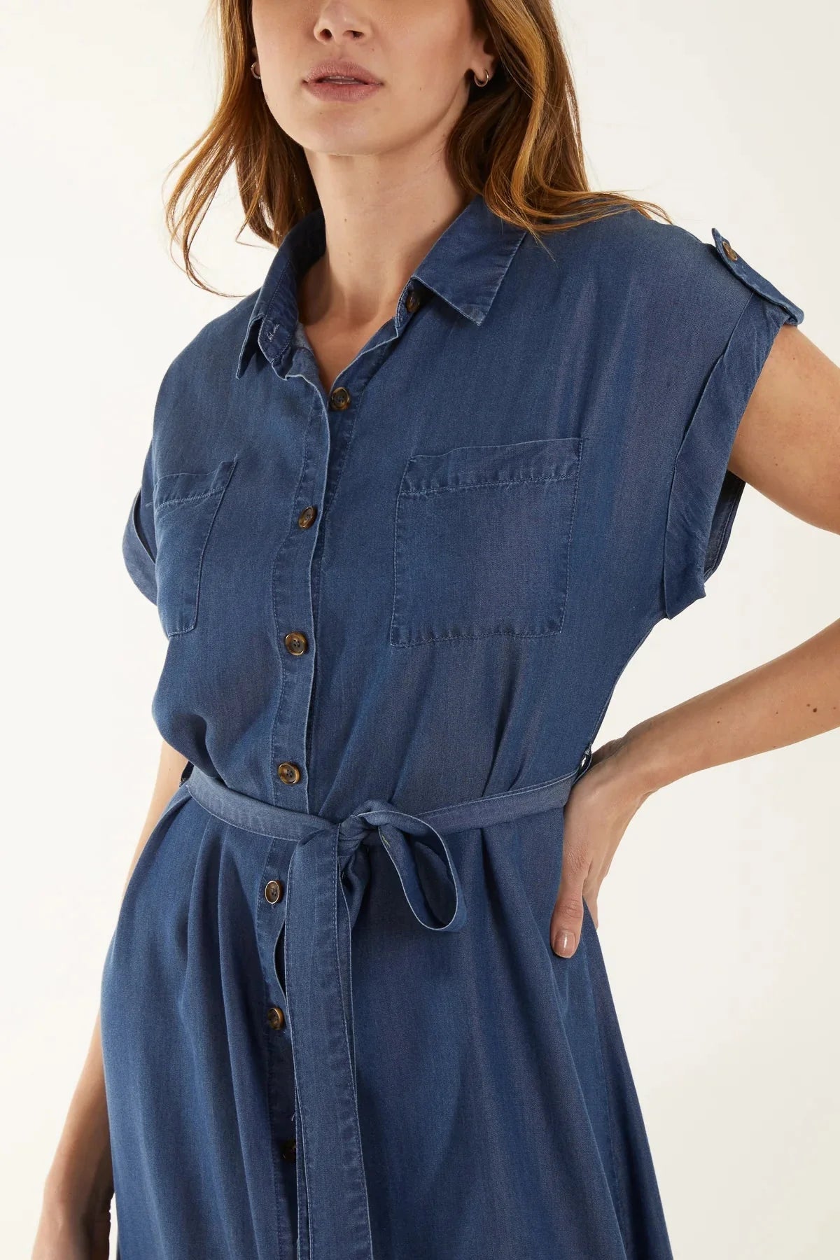 Remi Denim Midi Dress - www.Shopthatapp.com