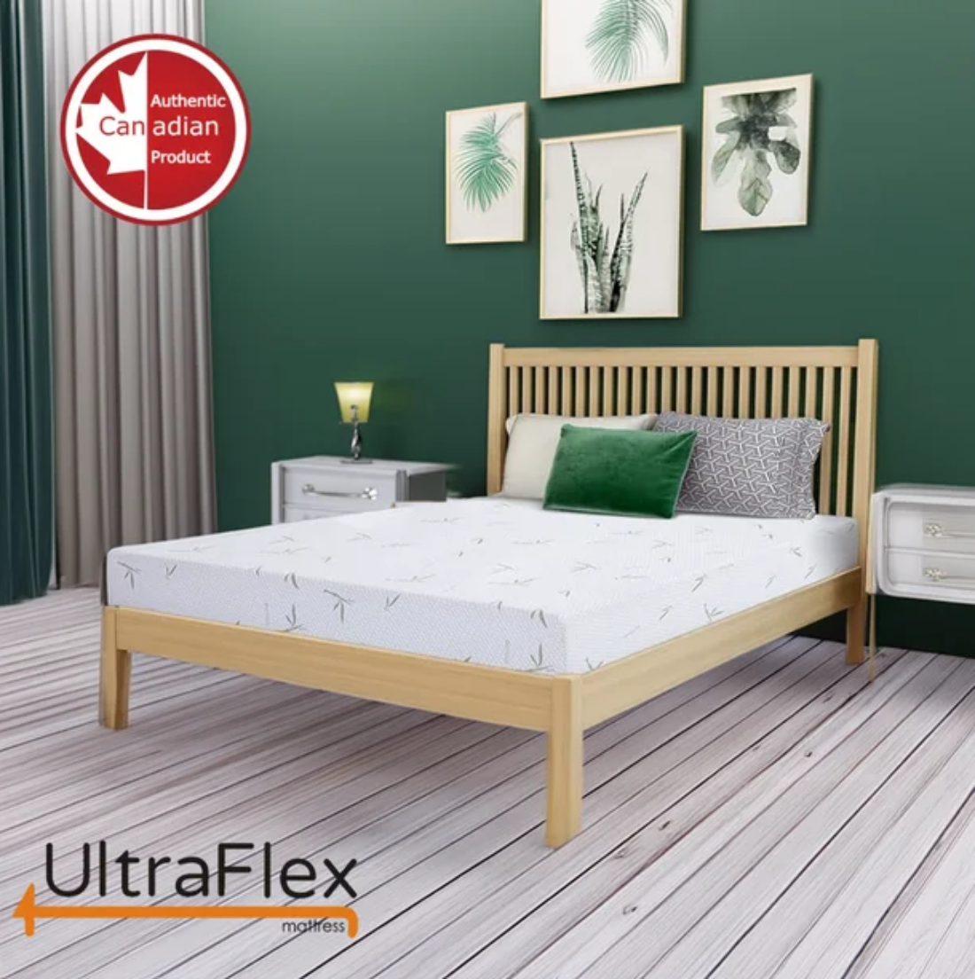 UltraFlex RestEasy- Reversible Gel-Infused Foam Mattress, Ideal for Bunk Beds, Trundle Beds, Caravans, RV, Bamboo Feel, CertiPUR-US® Certified, Medium Firmness, Conveniently Boxed (Made in Canada) - www.Shopthatapp.com