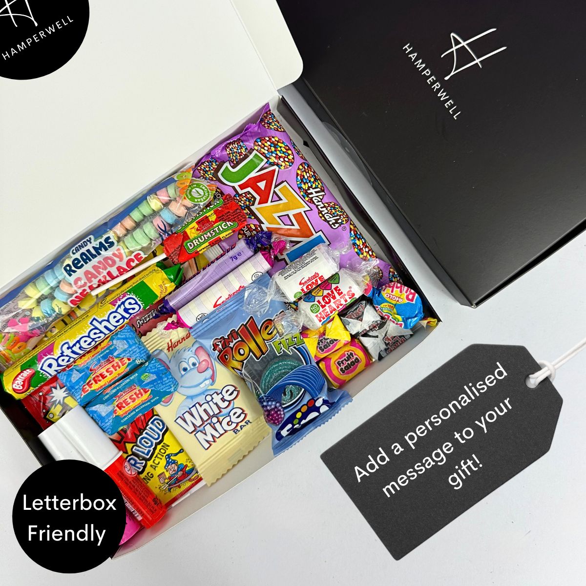 Retro Candy Letterbox Gift Hamper-Food and beverage-www.Shopthatapp.com-HamperWell
