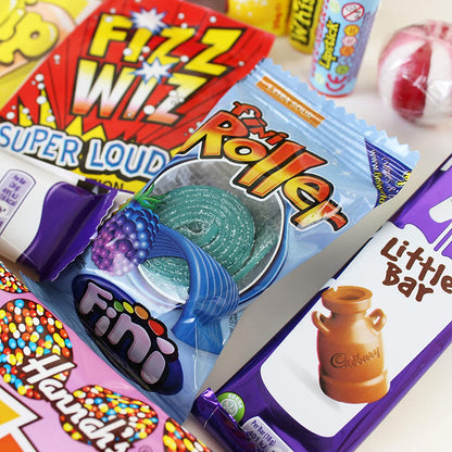 Ultimativer Retro-Süßigkeiten-Geschenkkorb