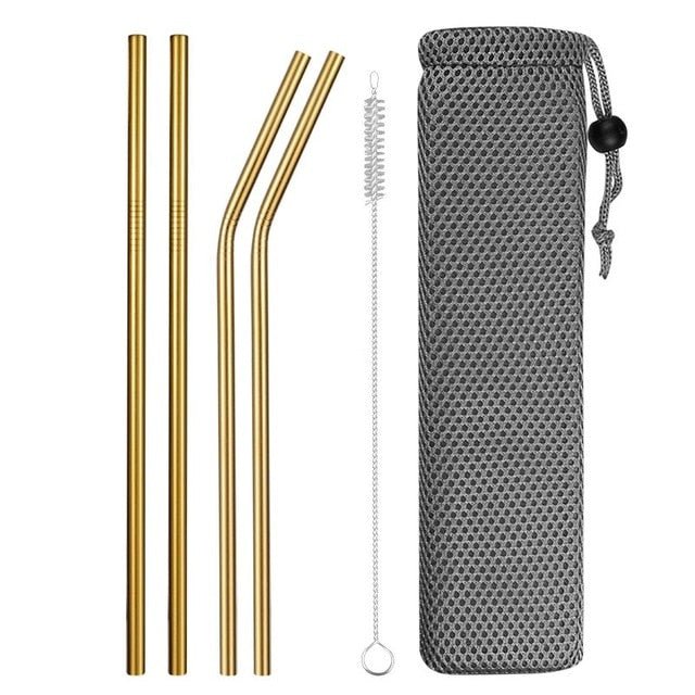 Reusable Metal Straws - www.Shopthatapp.com