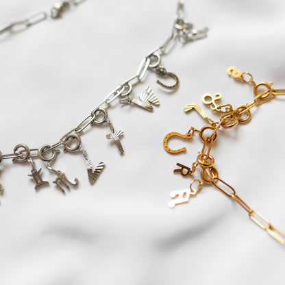 Collier chaîne trombone en argent
