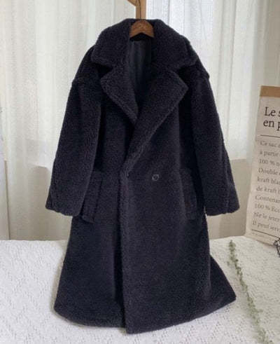 Rochelle Fleece Faux Fur Coat With Pockets - www.Shopthatapp.com