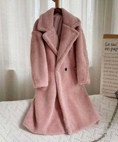 Rochelle Fleece Faux Fur Coat With Pockets - www.Shopthatapp.com