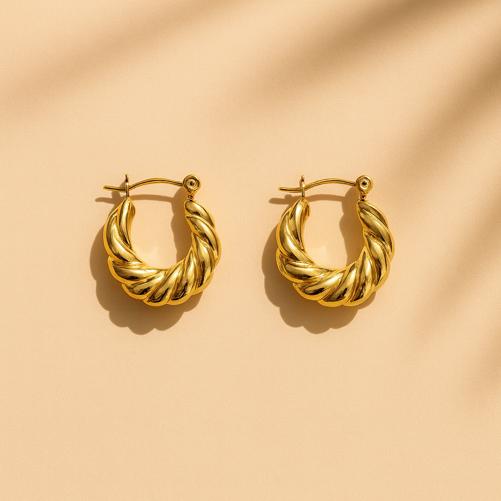 Serena Twist Hoops - www.Shopthatapp.com