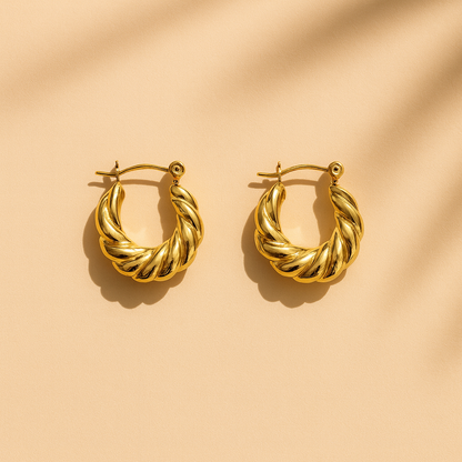 Serena Twist Hoops - www.Shopthatapp.com