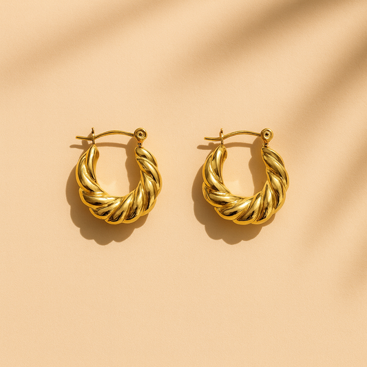 Serena Twist Hoops - www.Shopthatapp.com