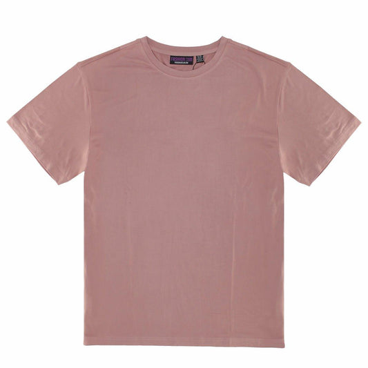 Rose Better Basics Ultra-Soft Crewneck Short Sleeve T-Shirt by Fashion Hub - www.Shopthatapp.com