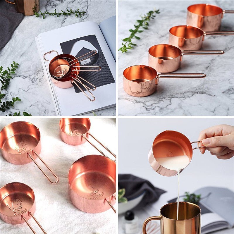Plated Measuring Cups & Spoons Set - www.Shopthatapp.com
