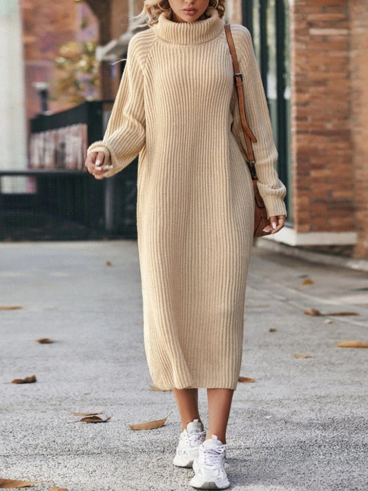Rume Turtleneck Long Knitted Sweater Dress - www.Shopthatapp.com