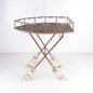 Peterson Housewares rustic boat console table with a unique boat-shaped top and decorative boat oar legs