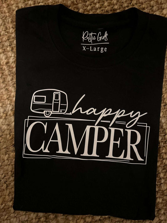 RusticGirls.Trilogy Happy Camper T-Shirt - Women's Apparel - www.Shopthatapp.com