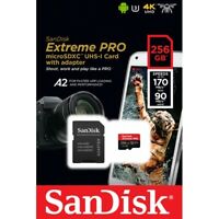 Carte SD SanDisk Extreme PRO SDXC UHS-I V30 4K Classe 10 64 Go 128 Go 256 Go