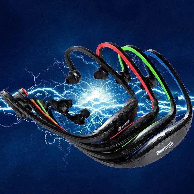 S9 Bluetooth Headset Rear-Mounted Sports Bluetooth Headset Stereo Bluetooth Headset Headset Wireless Card Headset - www.Shopthatapp.com