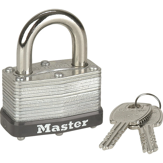 Economy Warded Padlock, Keyed Different, Laminated Steel, 1-3/4" Width - www.Shopthatapp.com