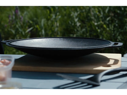 Poêle à griller extérieure en fonte Sadz de 45 cm