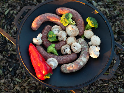 Poêle à griller extérieure en fonte Sadz de 45 cm