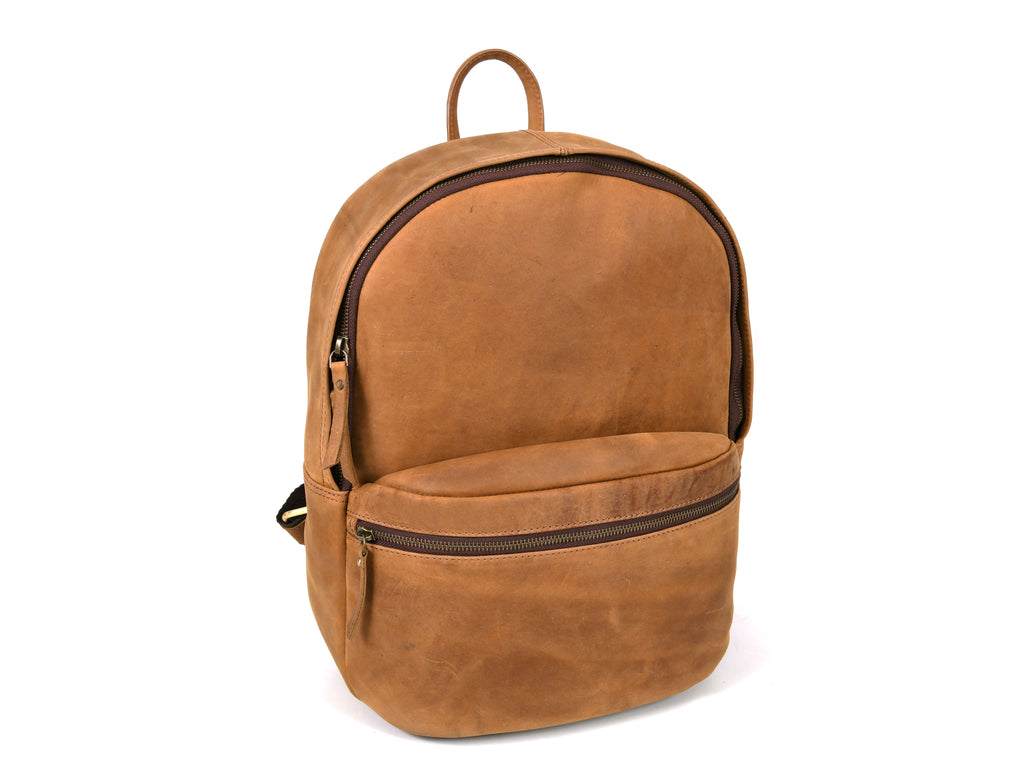 Sahara Leather Travel Backpack - Walnut Brown (BP-52) - www.Shopthatapp.com