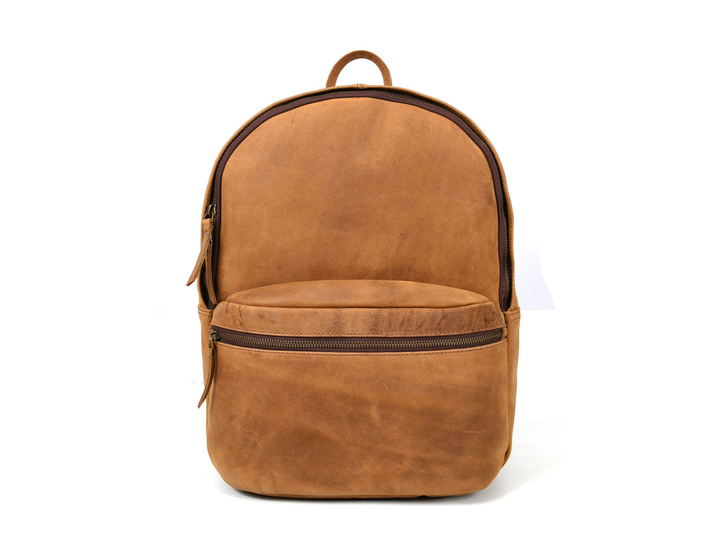 Sahara Leather Travel Backpack - Walnut Brown (BP-52) - www.Shopthatapp.com