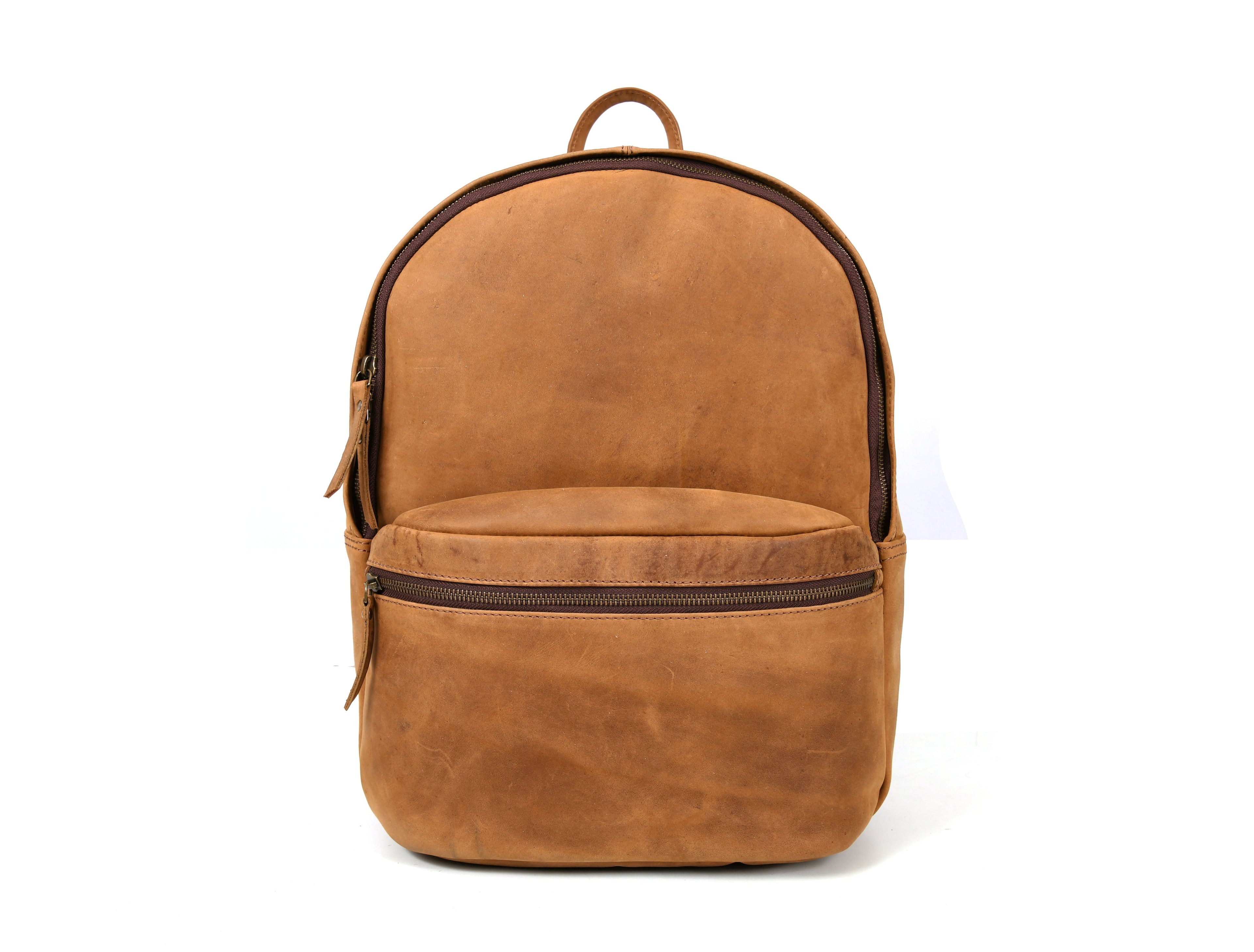 Sahara Leather Travel Backpack - Walnut Brown (BP-52) - www.Shopthatapp.com