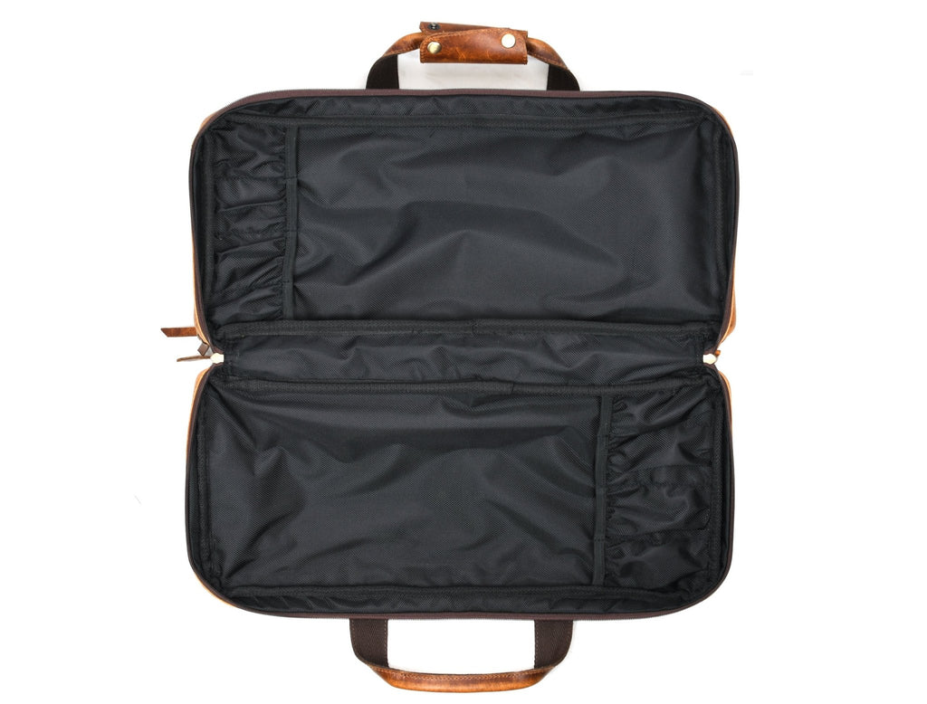 Salerno Leather Chef Knife Case Stress Brown (KR-61) - www.Shopthatapp.com
